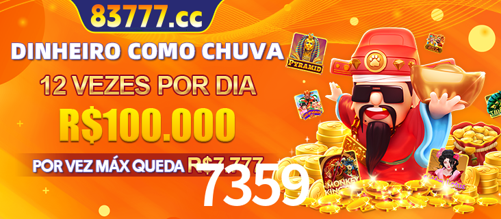 Banner do programa de recompensas Recomende para amigos do 7359, detalhando os bônus por convidar amigos, com prêmios que chegam a R$288.888.