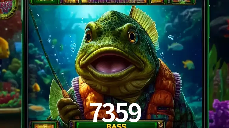 Personagem de peixe pescador do popular jogo de slot com tema de pescaria, uma das emocionantes opções de caça-níqueis para jogar e ganhar no cassino 7359.